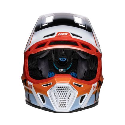 Casque cross Leatt 8.5 avec masque 5.5 2025 - Orange / Rouge