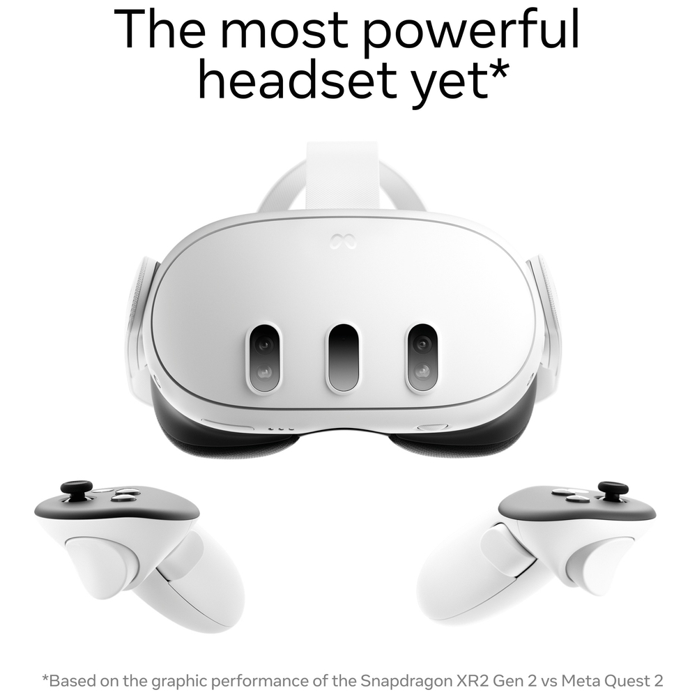 Meta Quest 3 128GB All-in-One Mixed Reality Headset und Controller