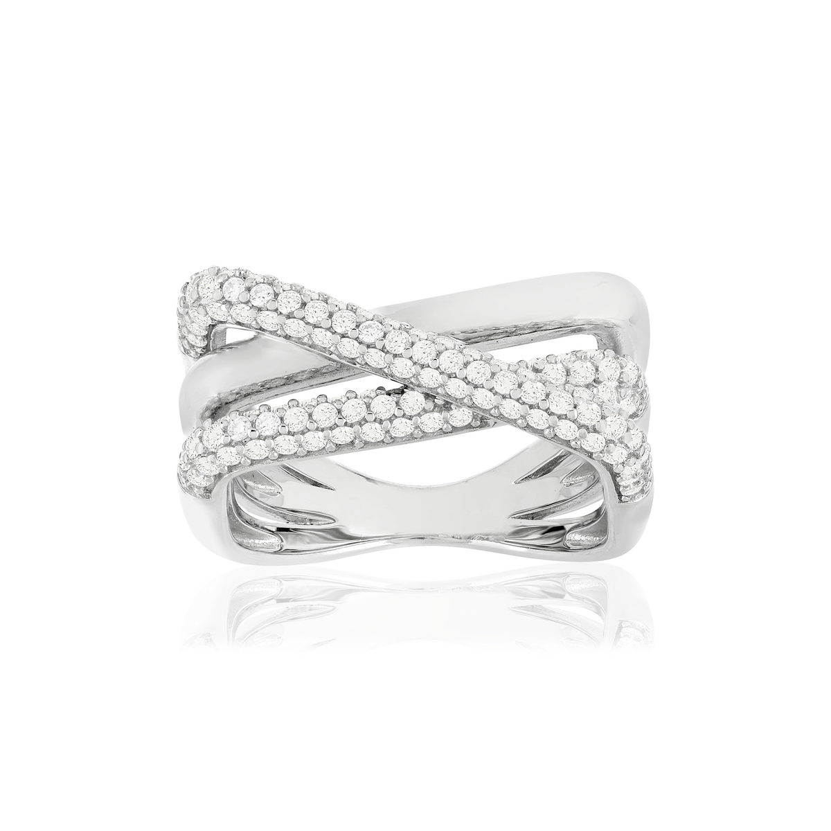 Bague argent 925 zirconias