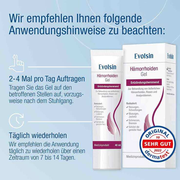 Evolsin® Hämorrhoiden Gel, 40 ml