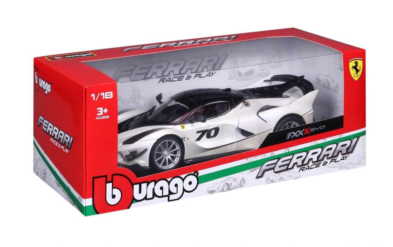 Ferrari R&P FXX-K EVO Weiss 1:18Sammlermodell im Massstab 1:18