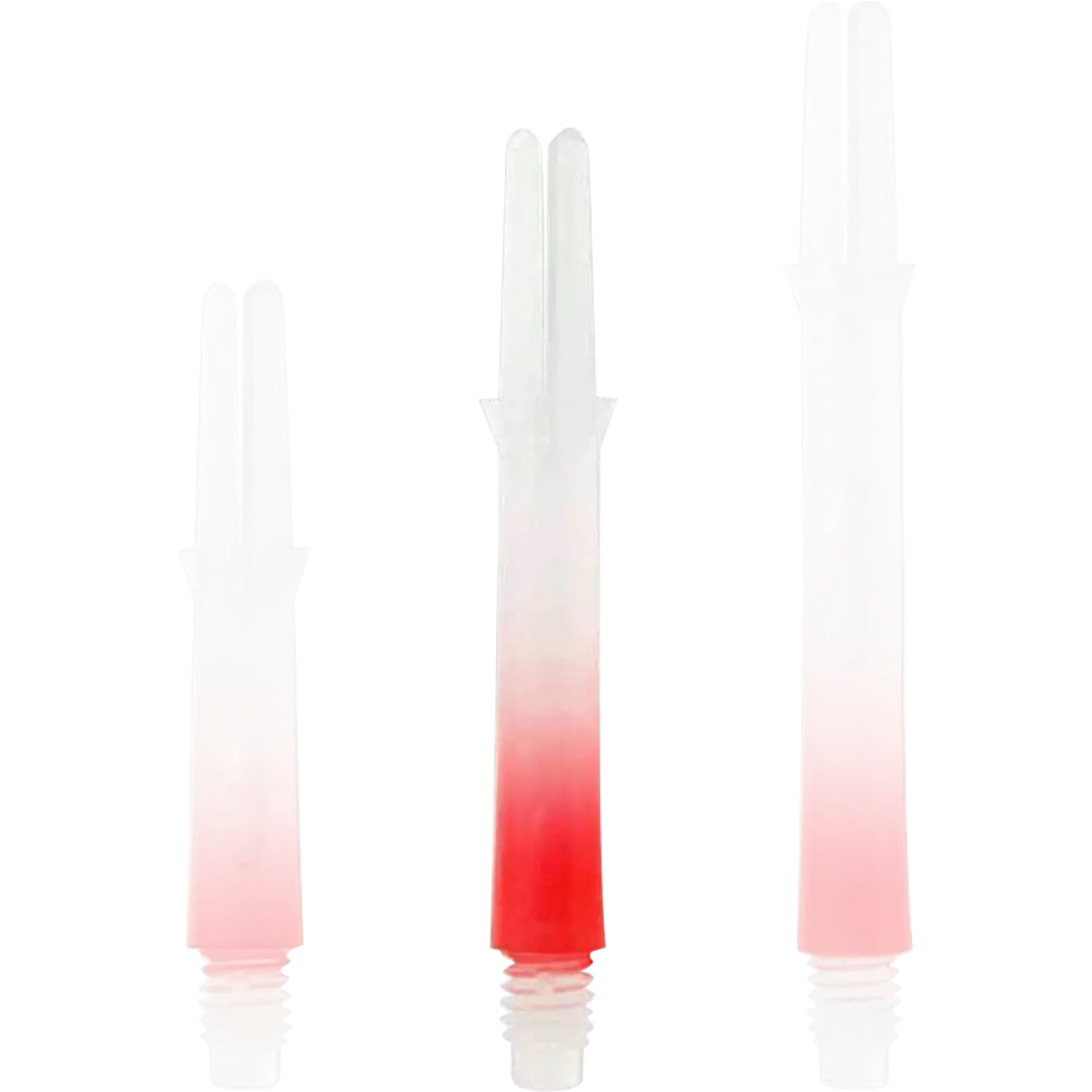 L-Style - L-Shaft Lock Straight TwoTone - Weiß Klar Rot