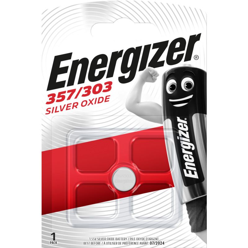 Energizer Knopfbatterie Silver Oxide, 357/303, 1 Stück
