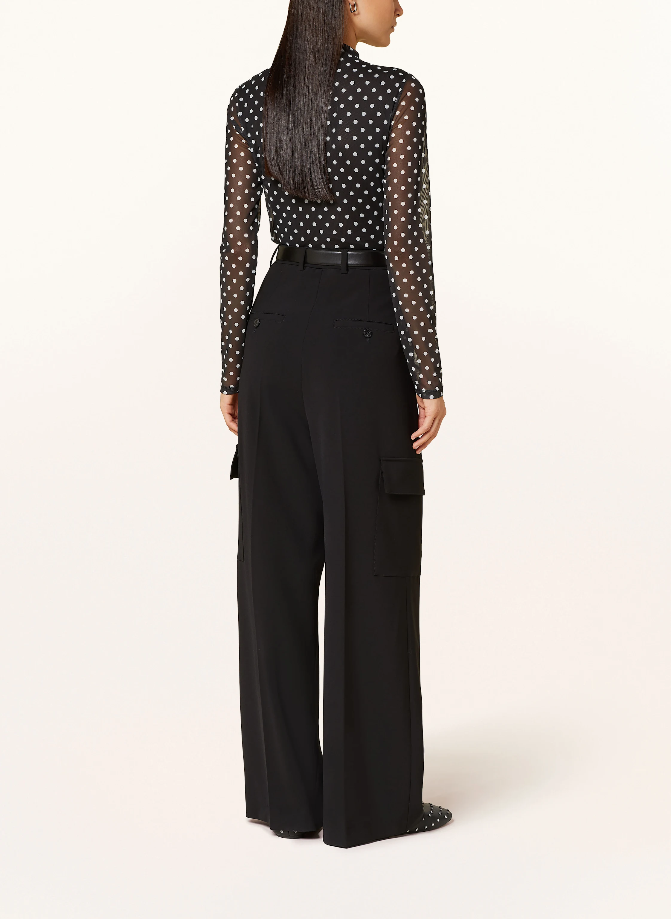 MARC AUREL Mesh-Blusenshirt
