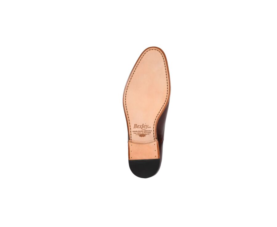 Richelieu homme Chocolat Patiné semelle cuir - WINFORD