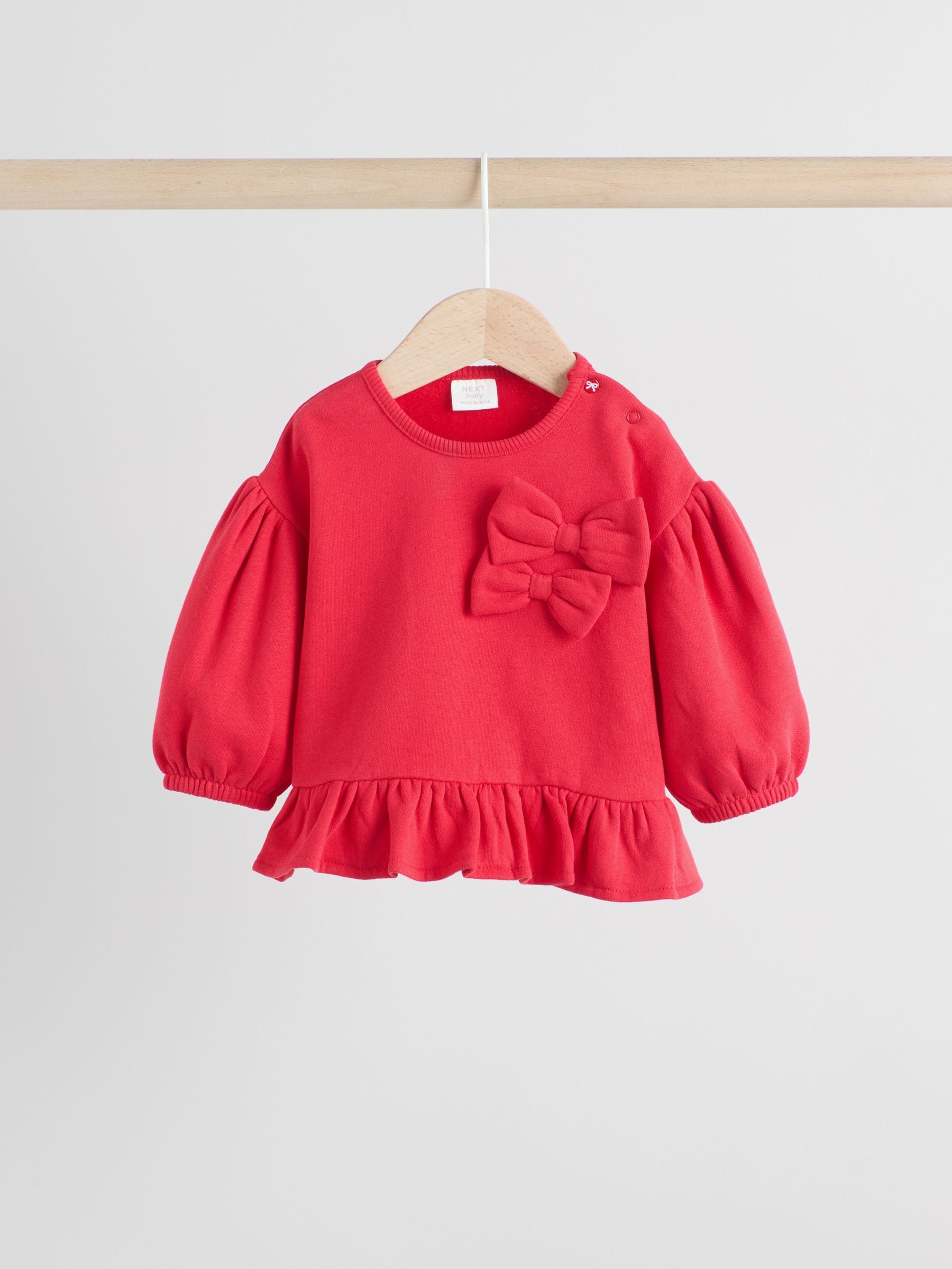 Rood/crèmekleurig - Baby Strik Sweater en Leggings Set 2 Pieces (0mnd-2jr)