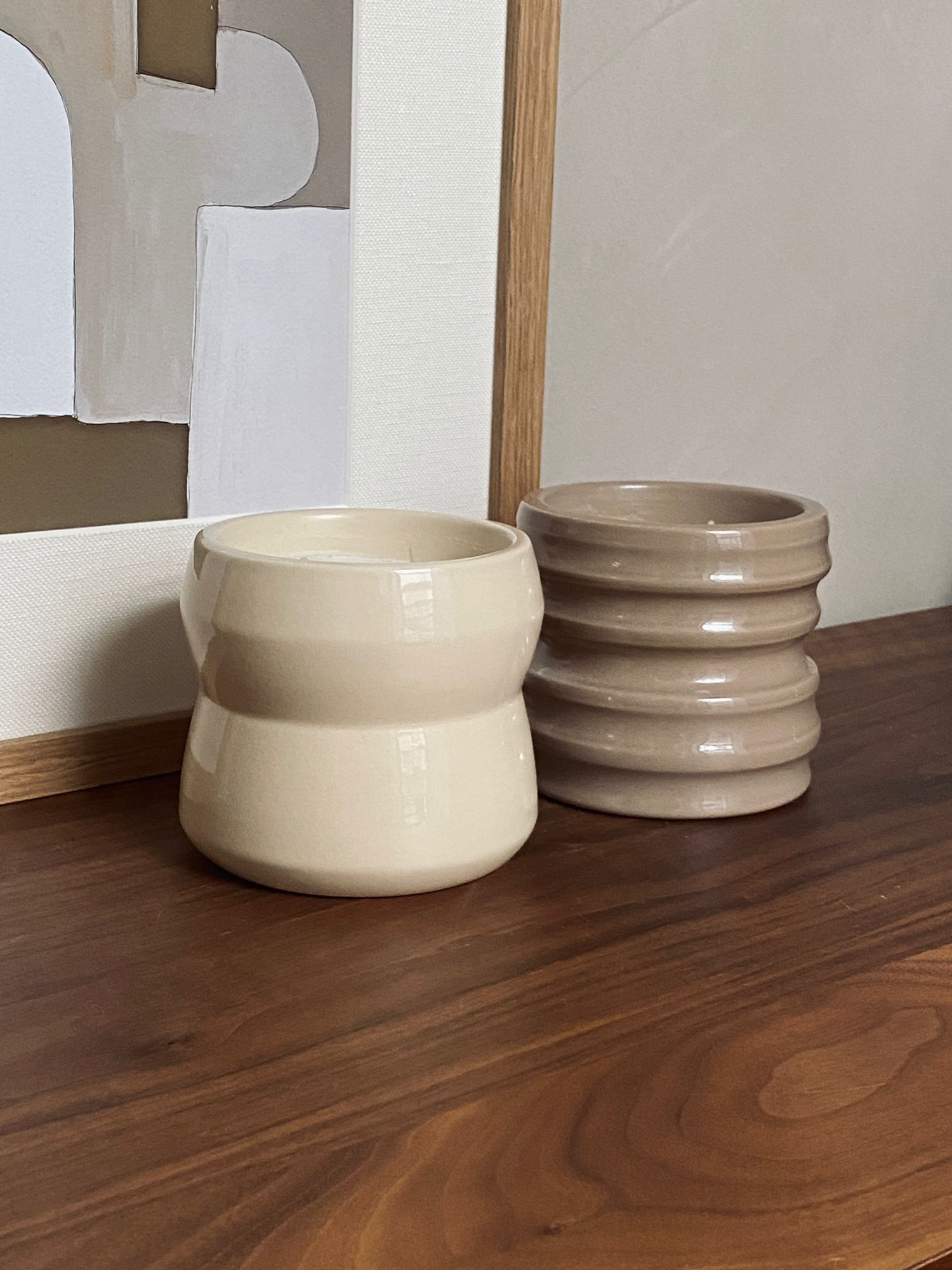 Kaars Shape 02.01 Candle & Happy lid Chalk Shape 02.01 Candle & Happy lid Chalk - Bois de Saffron