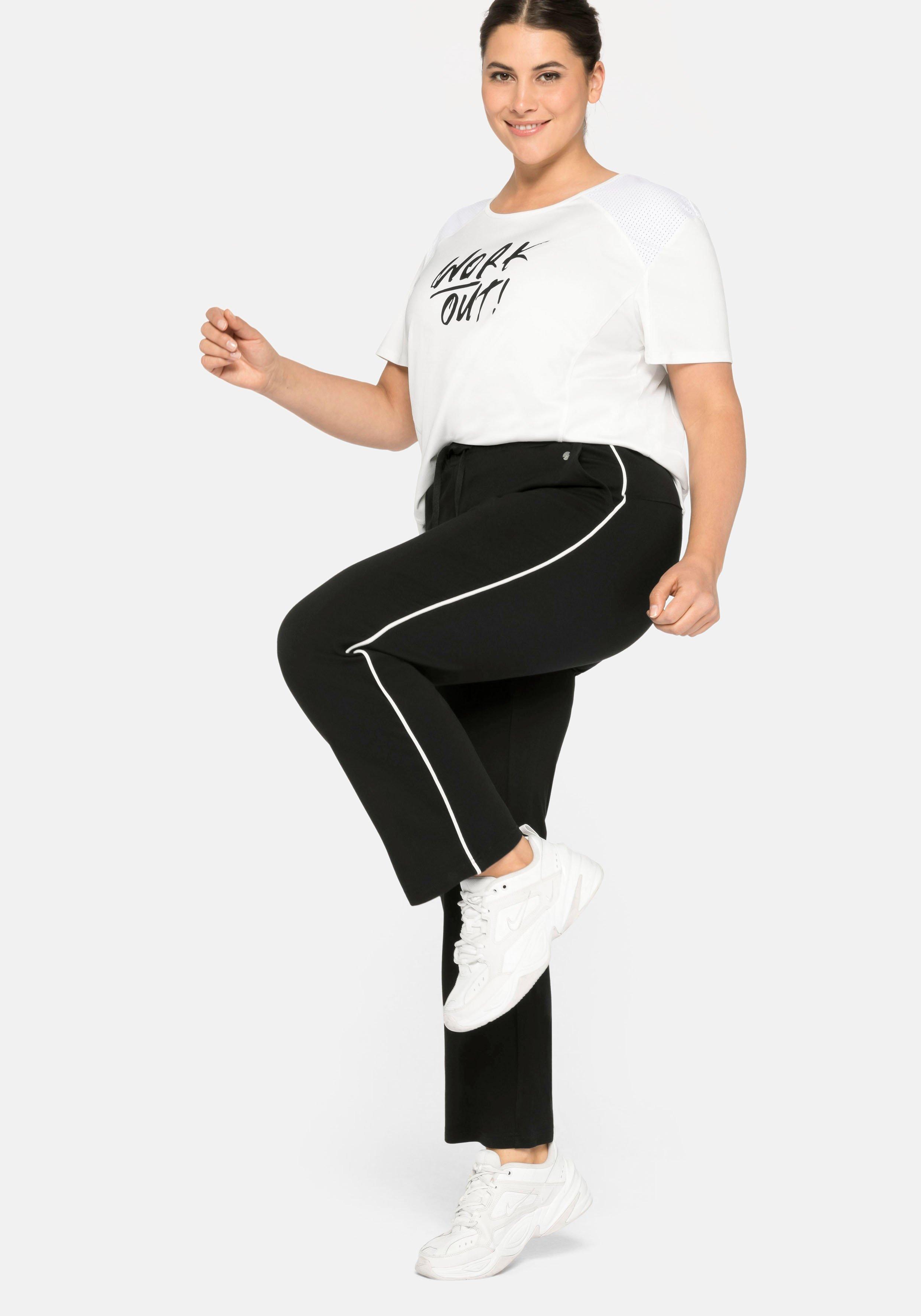 Jogginghose in weiter Form, mit Kontrastpaspel