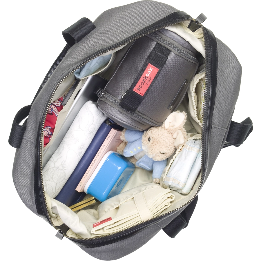 storksak Wickeltasche Bailey Charcoal