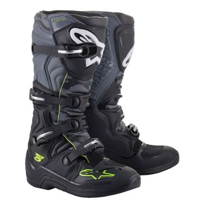 Bottes cross Alpinestars TECH 5 - BLACK COOL GRAY YELLOW FLUO 2023 - Noir / Jaune