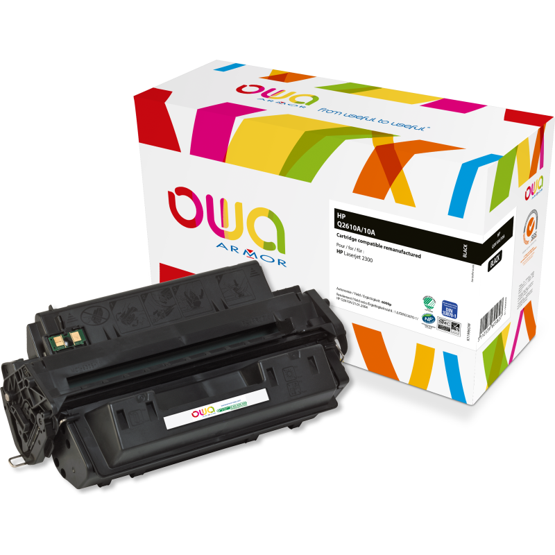 Toner remanufacturé OWA - standard - Noir - pour HP Q2610A