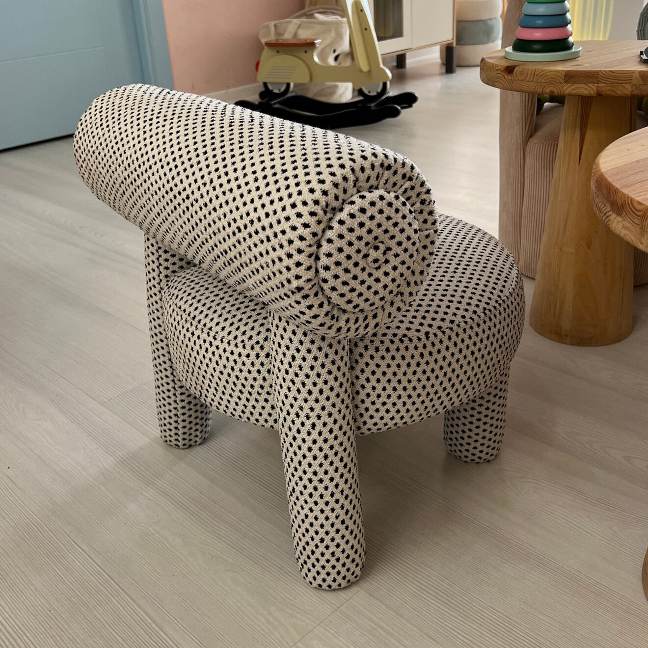 Homitis Fauteuil Enfant Dino noir/blanc - 39x58x39 cm
