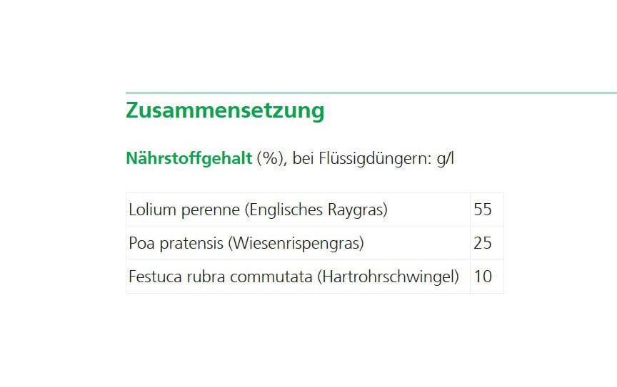 Rasensamen 1 kg HausrasenRasensamen-Mischung