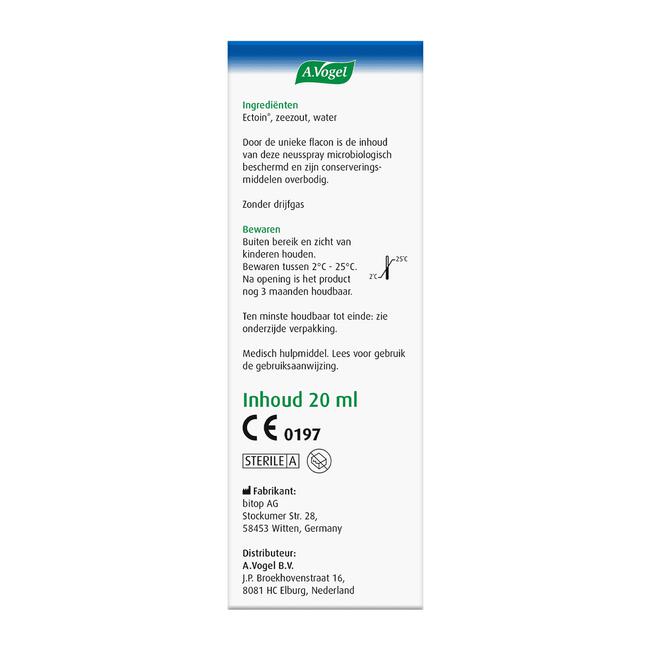 A.Vogel Pollinosan Hooikoorts Neusspray bij Hooikoorts Spray 20 ML