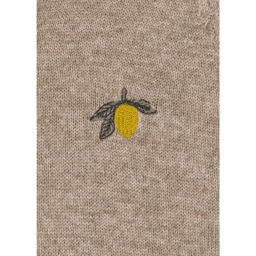 Køb Konges Sløjd Light Brown Mattou Strik Onesie