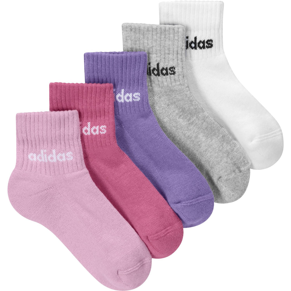 Køb adidas Originals True Pink/Pink Fusion/Violet Fusion Kids Lin 5P Ankelstrømper