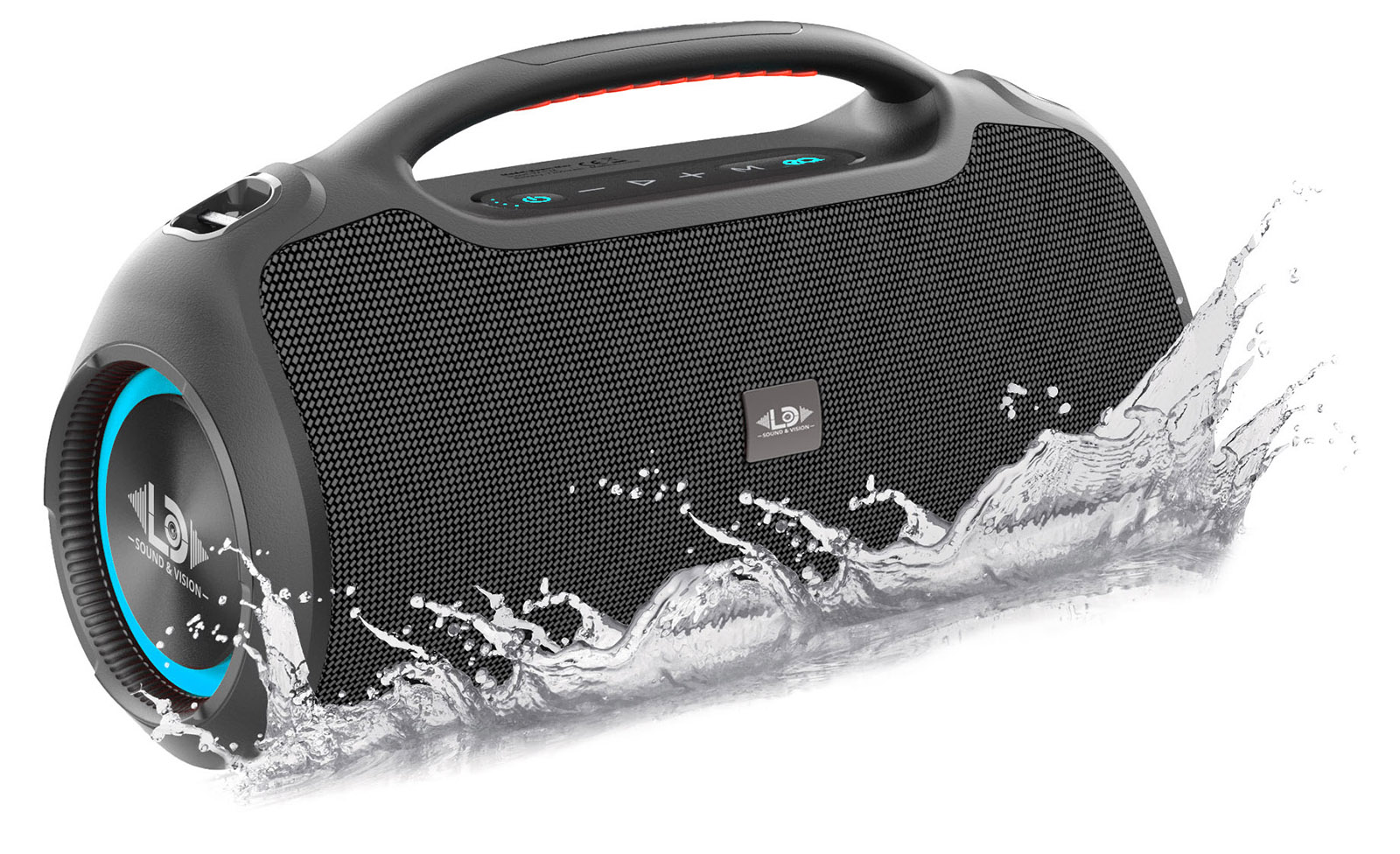 Bluetooth Boombox-Max LD Sound & Vision BS-6000BLK