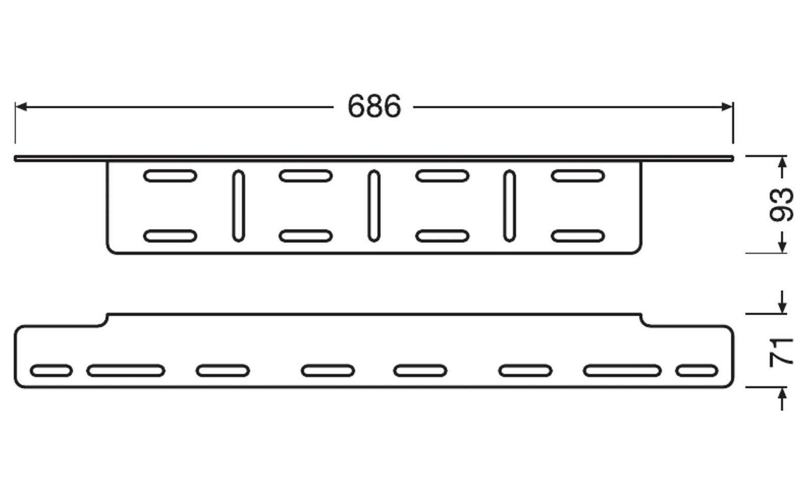 Osram LEDriving LICENSE PLATE BRACKET AX