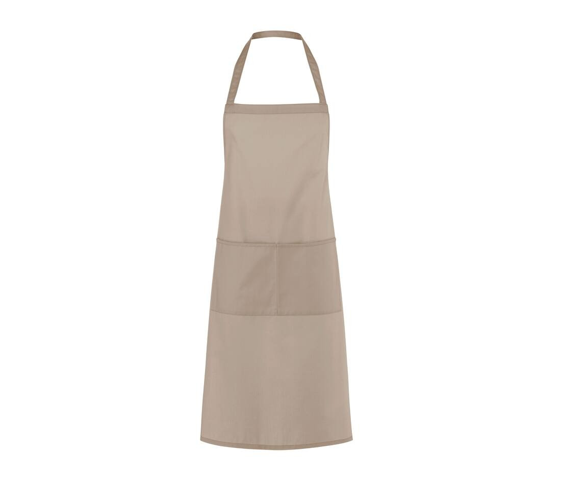 KARLOWSKY KYLS7 - Tablier à bavette en polycoton avec poche