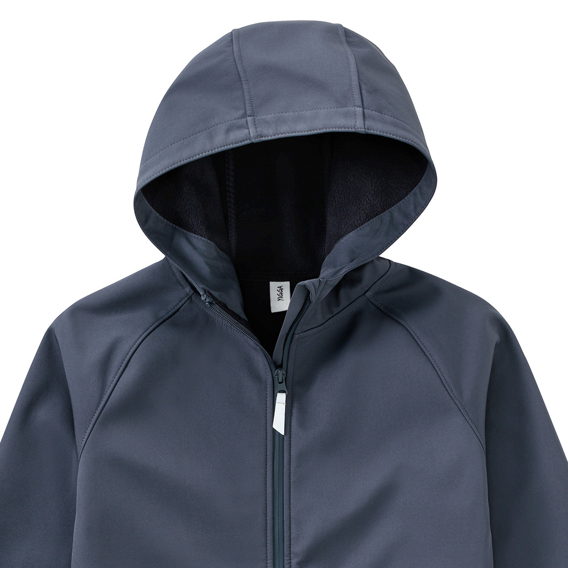 Yigga Kinder Softshelljacke mit Kapuze blaugrau