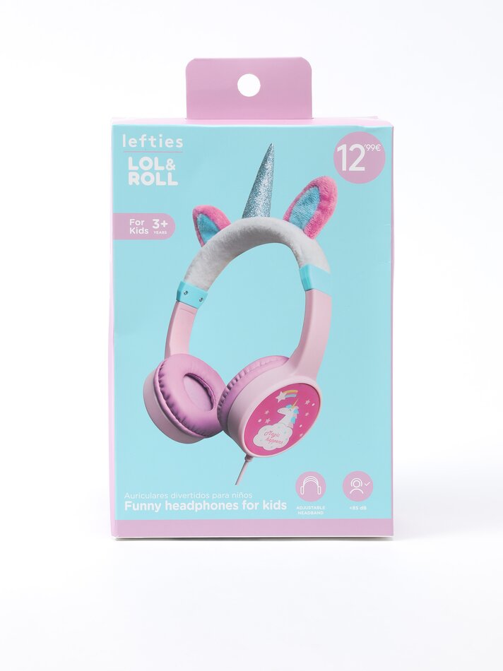 Fones de ouvido infantis - Rosa