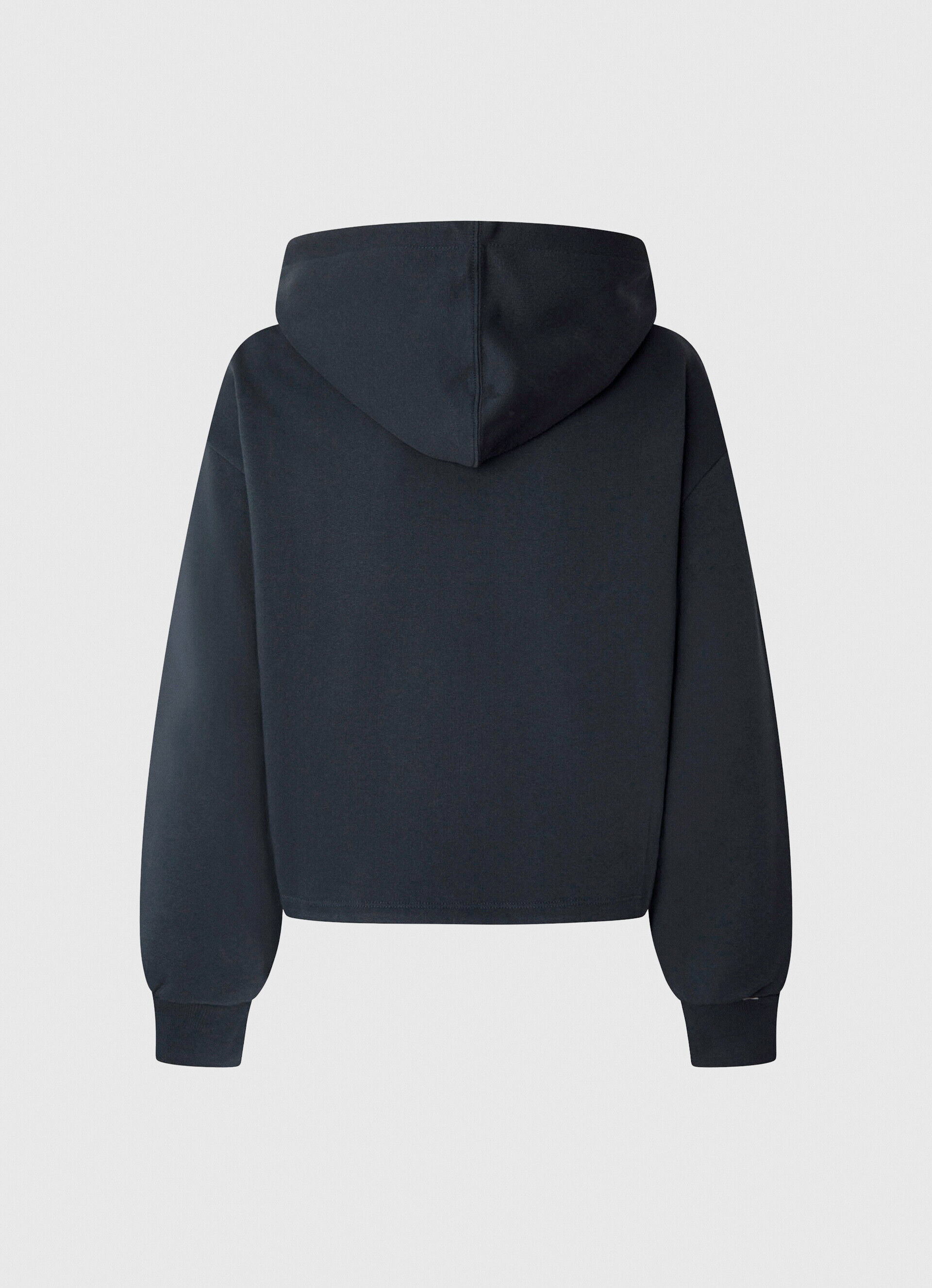 Moletom de algodão com logo bordado - azul dulwich