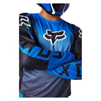 Maillot cross Fox 180 LEED 2024 - Bleu