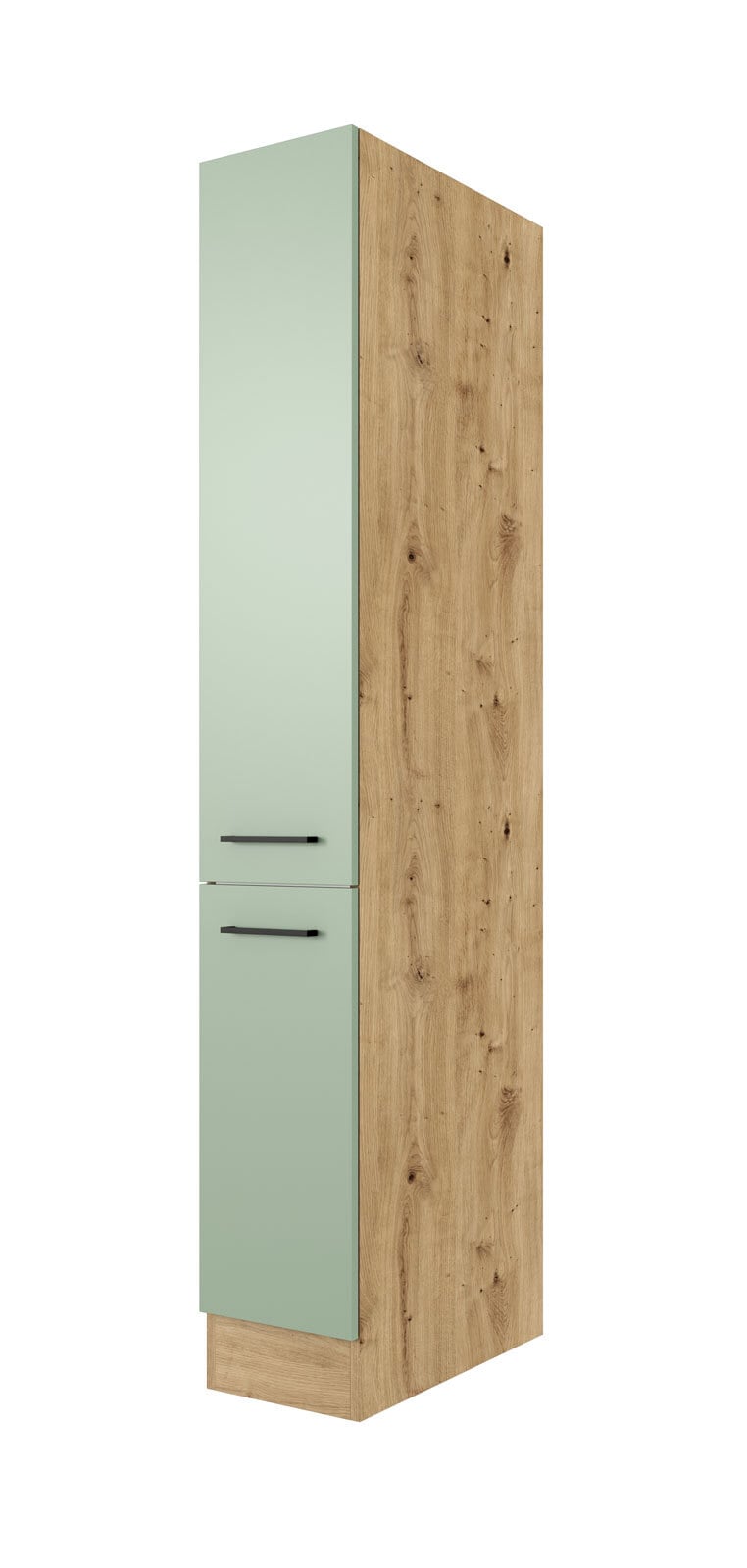 Apotheker-Hochschrank Cara Schilfgrün/Artisan Eiche NB 30cm