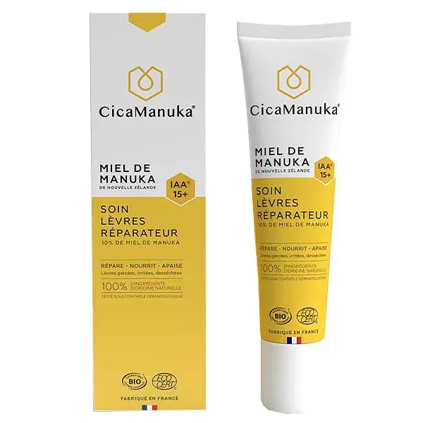 Cicamanuka Creme Labial Reparador com Mel de Manuka IAA15+ Orgânico 15ml