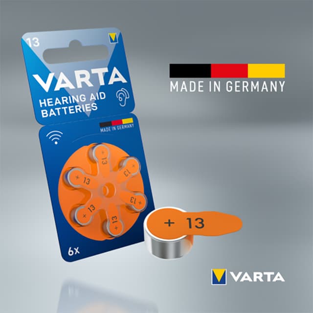 Varta 13 høreapparatsbatterier 7042215 (6-pk)