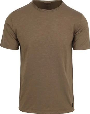 Dstrezzed Mc Queen T-shirt Melange Bruin Groen 202274-SS24-213 kopen