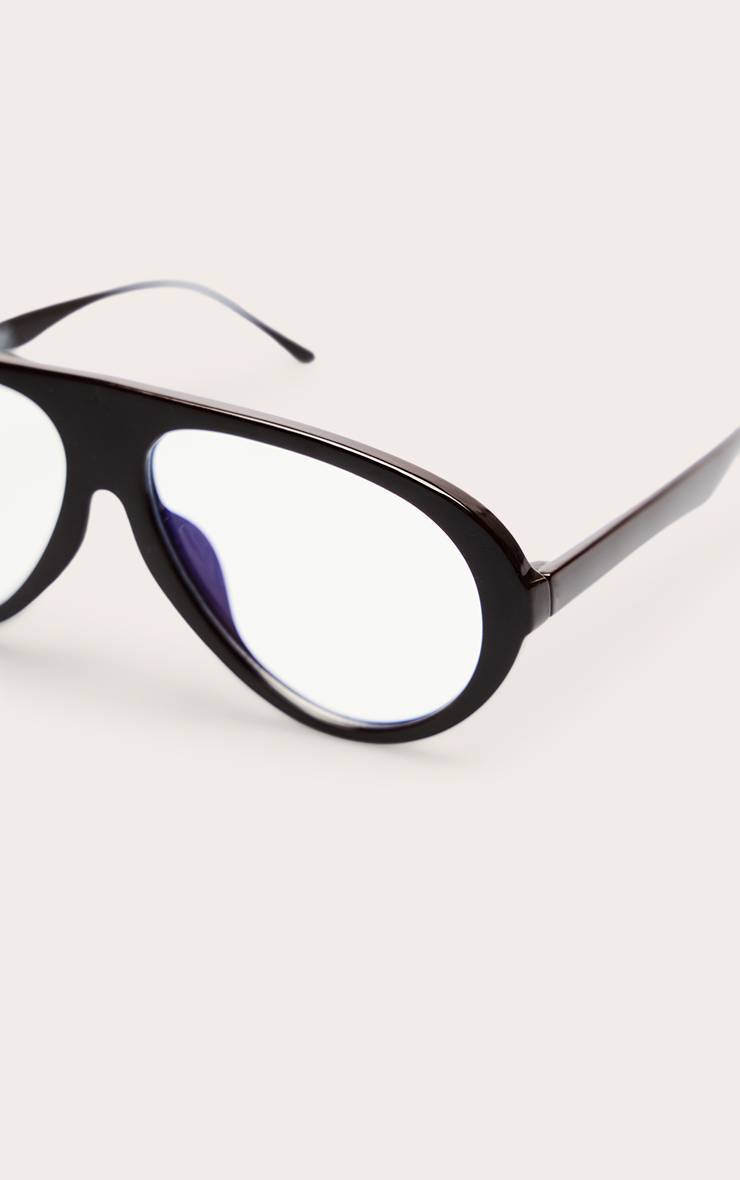 Chocolat Lunettes Anti-lumière Bleue À Monture Surdimensionnée