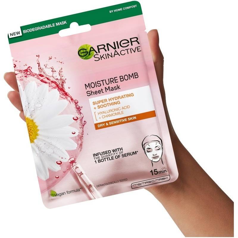Garnier Skinactive Moisture Bomb Hydrating + Soothing Tissue Mask 1 Piece