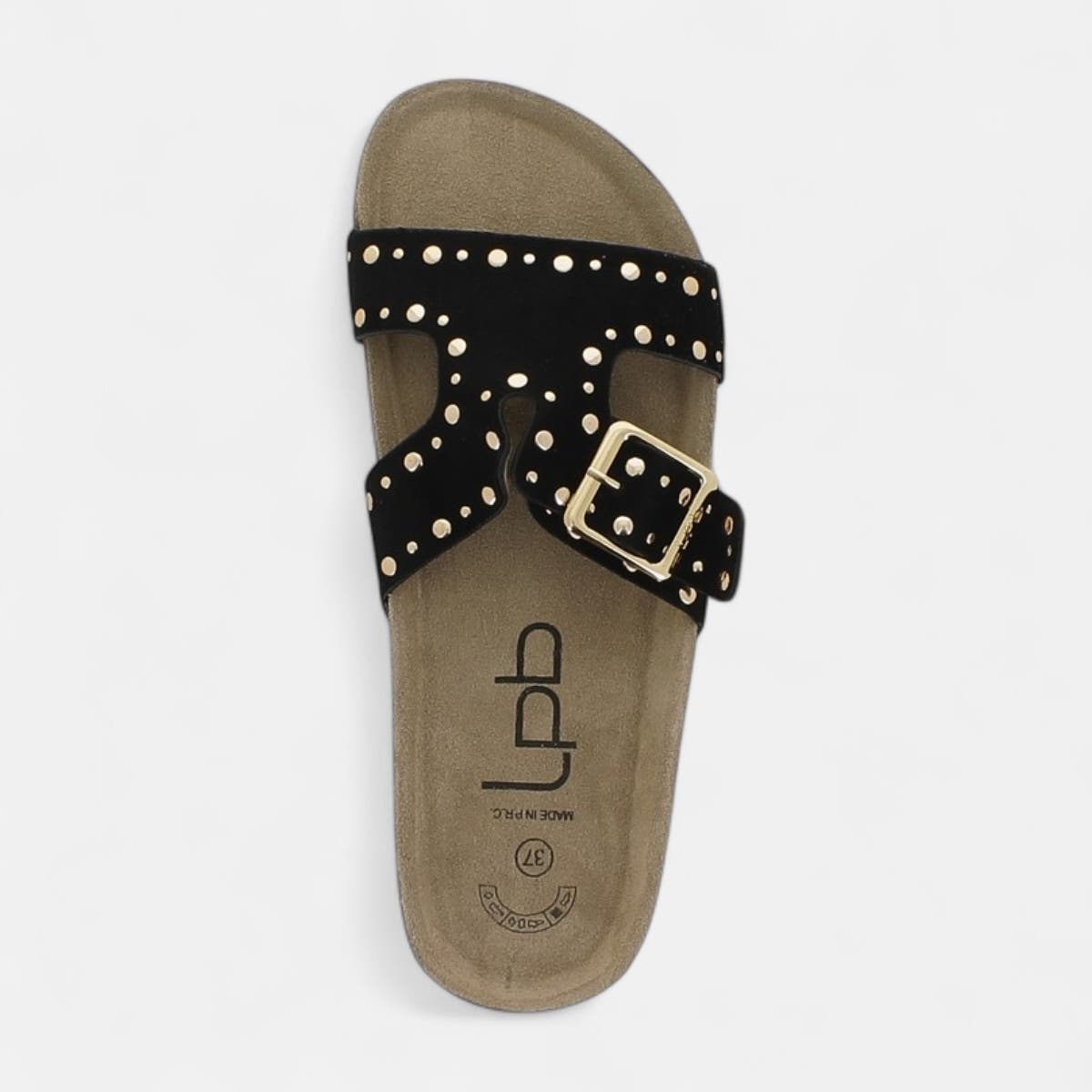 Mules semelle liège Femme noir