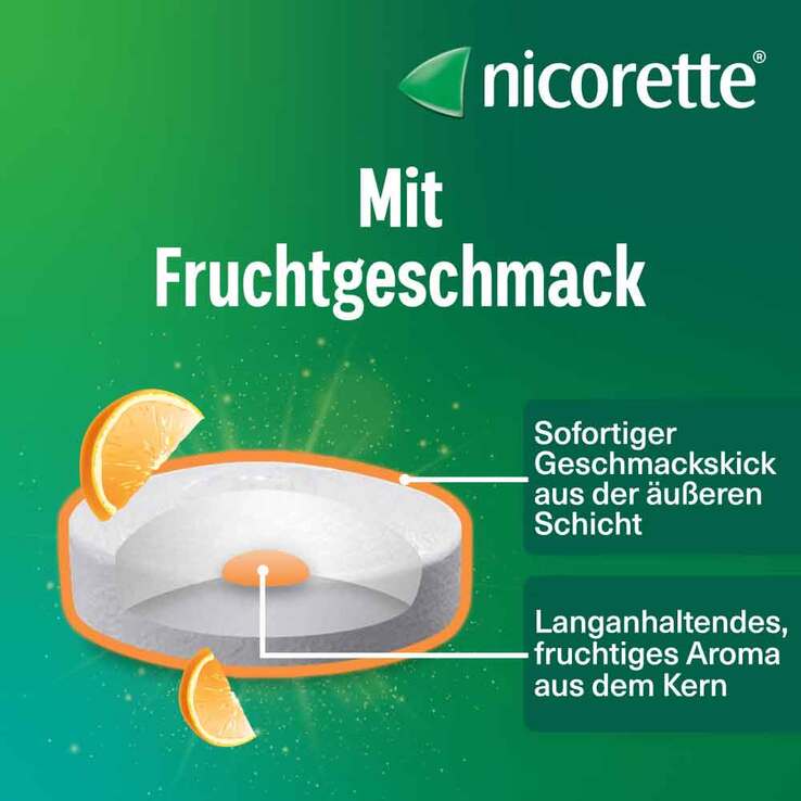 Nicorette Fruit 2 mg Lutschtabletten gepresst, 80 St