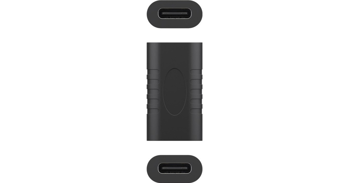 goobayUSB-C > USB-C Adapter   (Zwart)