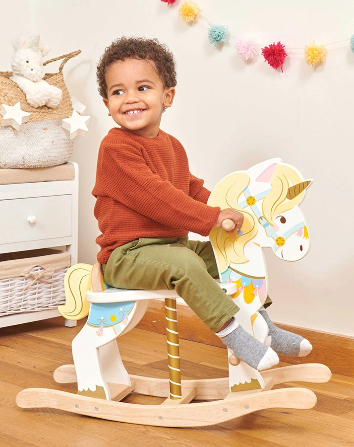 Schaukeltier EINHORN in bunt
