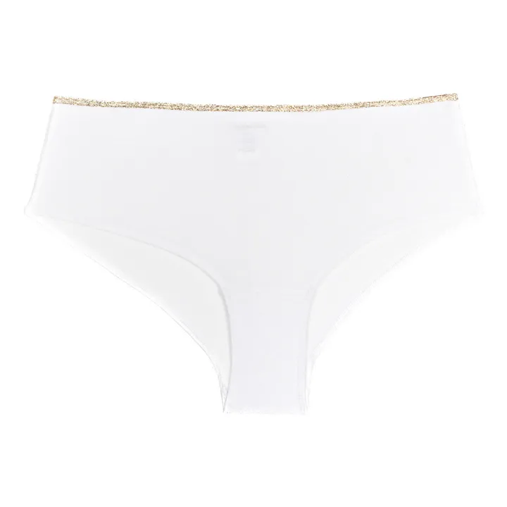 La Nouvelle Shorty Georgia Métallisé | Blanc
