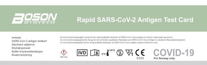 BOSON SARS-COV-2 ANTIGEN HURTIGTEST