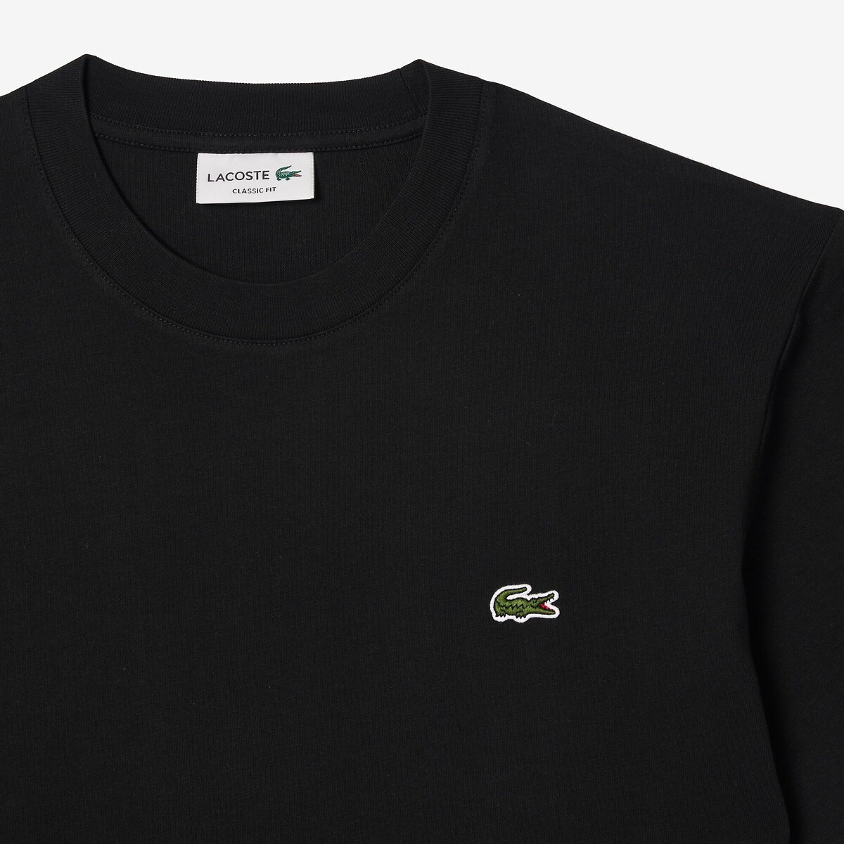 Camiseta LACOSTE em malha com gola redonda