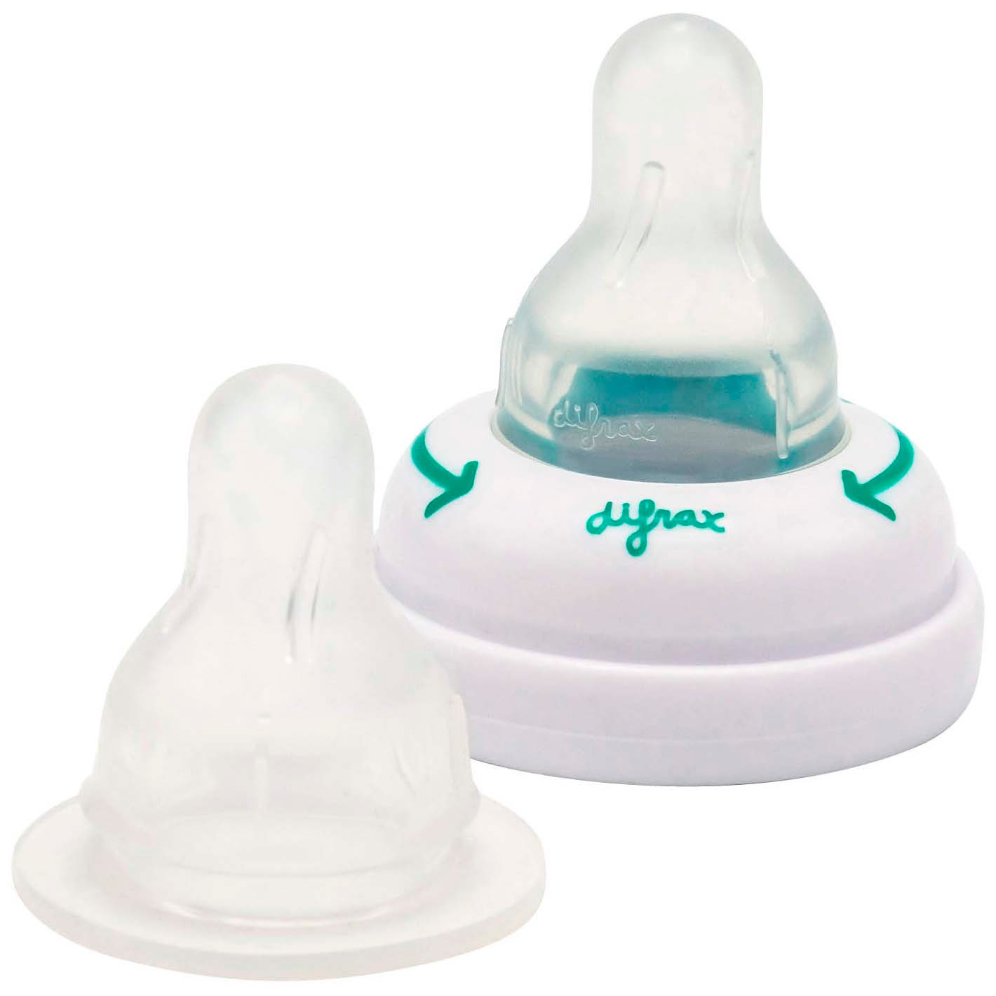 Difrax 1-2-3 Doseerspeen XS smal - 2 stuks naturel