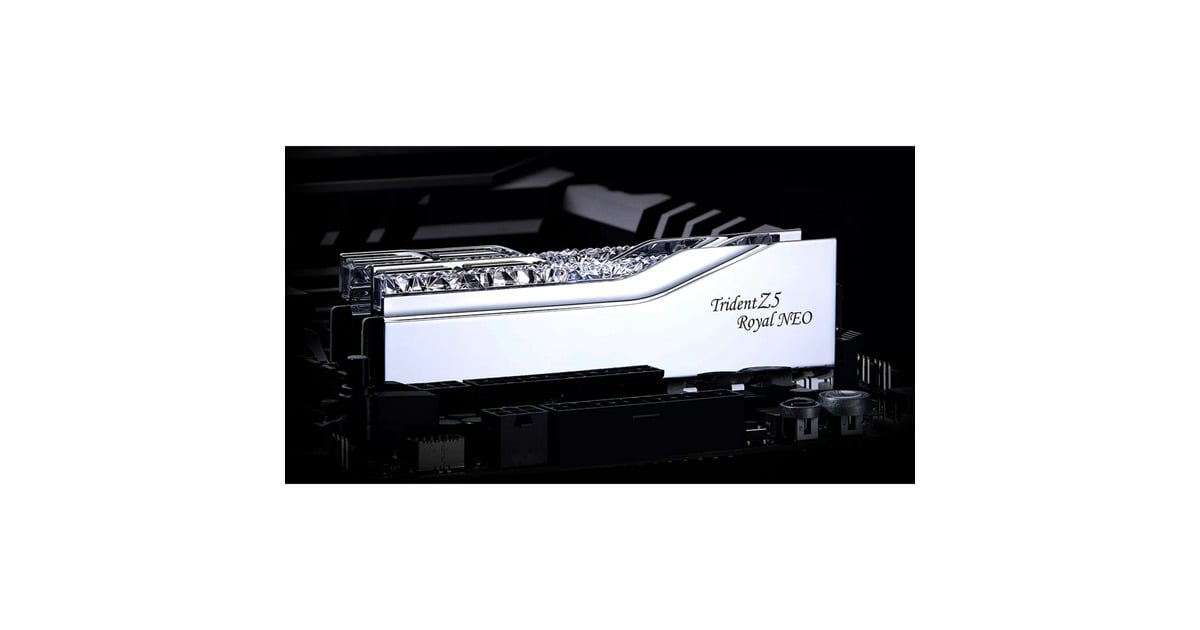 G.Skill48 GB DDR5-6000 Kit werkgeheugen  (Zilver, F5-6000J2636H24GX2-TR5NS, Trident Z5 Royal Neo, EXPO)