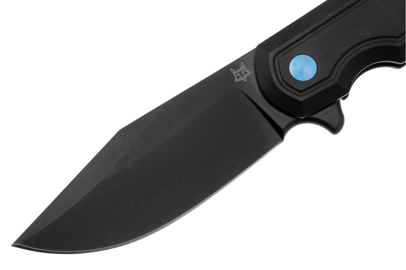 Fox Knives Eastwood Tiger FX-524 TI, S90V Black PVD, Titanium Black PVD, zakmes Gudy Van Poppel design