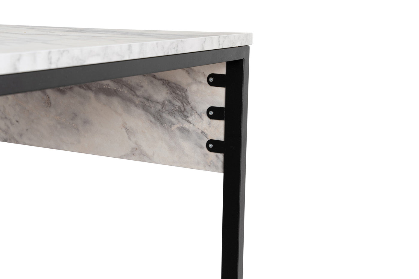 Giga Meubel - Bureau Marmerlook - 240x60x74cm - Twin