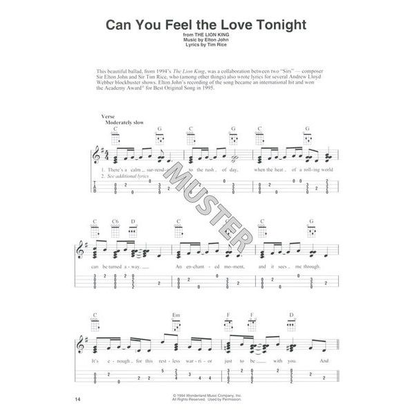 Hal Leonard Disney Ukulele Fingerstyle