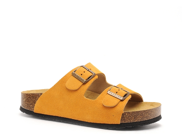 Plakton mules et sabots plats femme cp beta orange