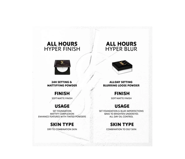 Yves Saint Laurent All Hours Hyper Blur Powder PuderTRANSLUCENT 01