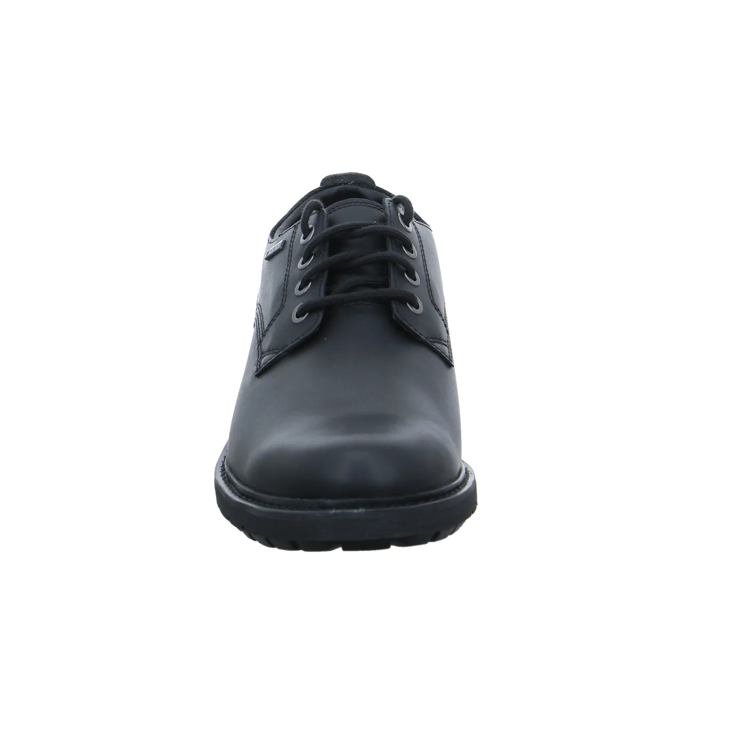 CLARKS Halbschuh Schwarz Leder