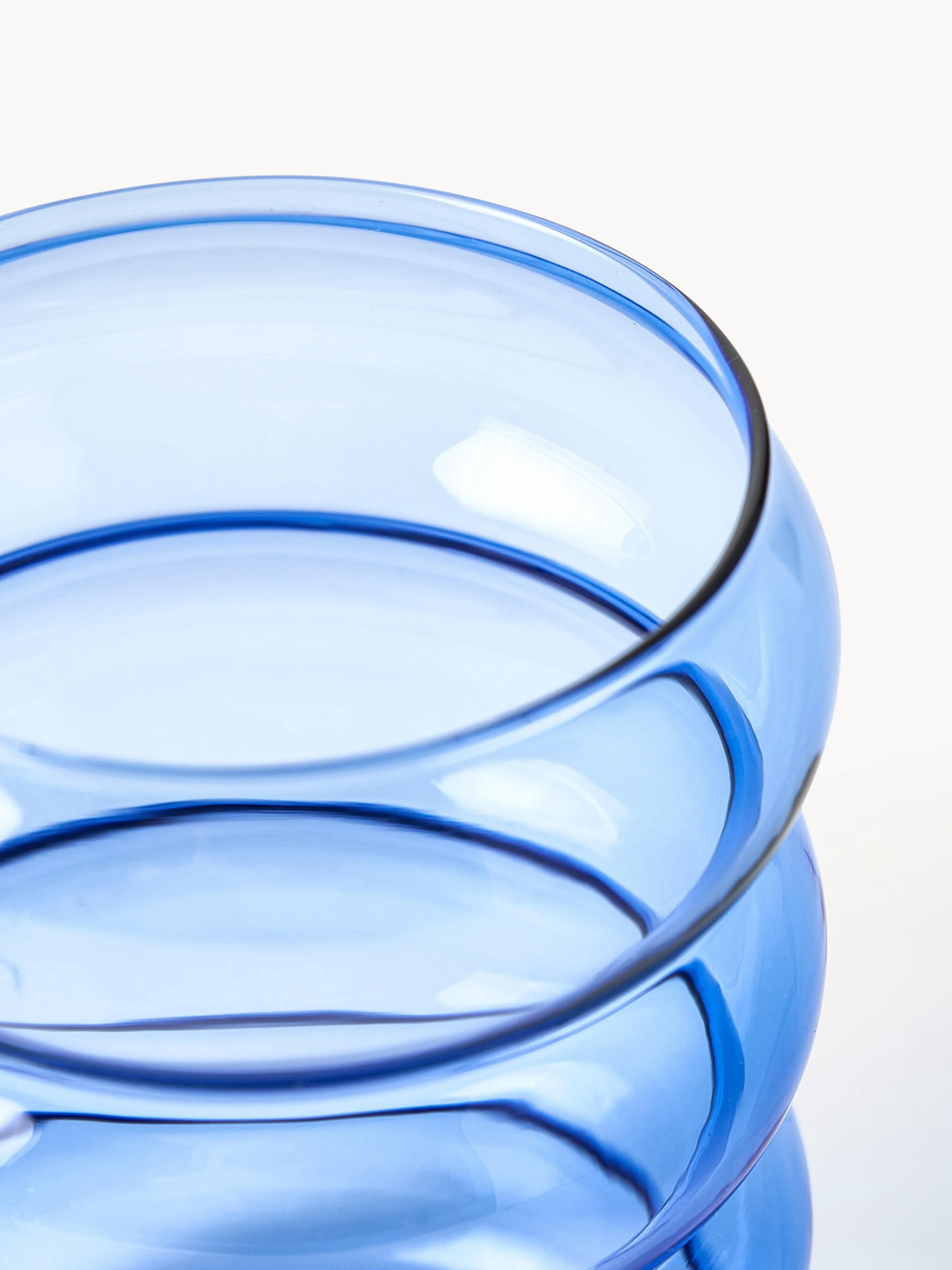 Mondgeblazen waterglazen Bubbly, 4 stuks