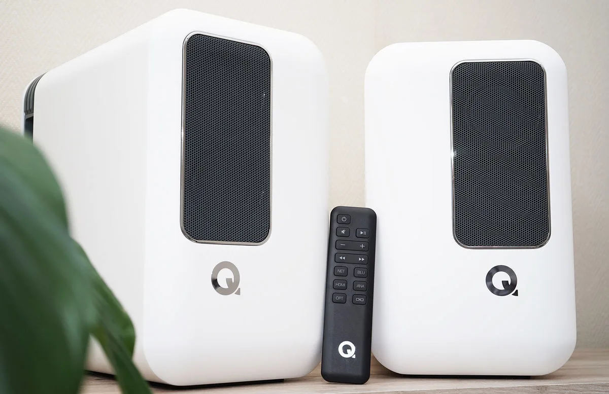 Q Acoustics Q Active 200 Blanc Google Enceintes sans fil hi-fi